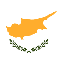 Cyprus Flag Round 250, Vardikos.com