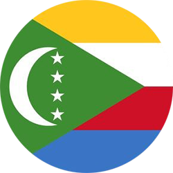 Comoros Flag Round 250, Vardikos.com