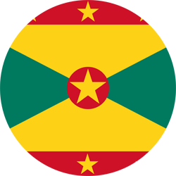 Grenada Flag Round 250, Vardikos.com