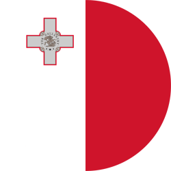 Malta Flag Round 250, Vardikos.com