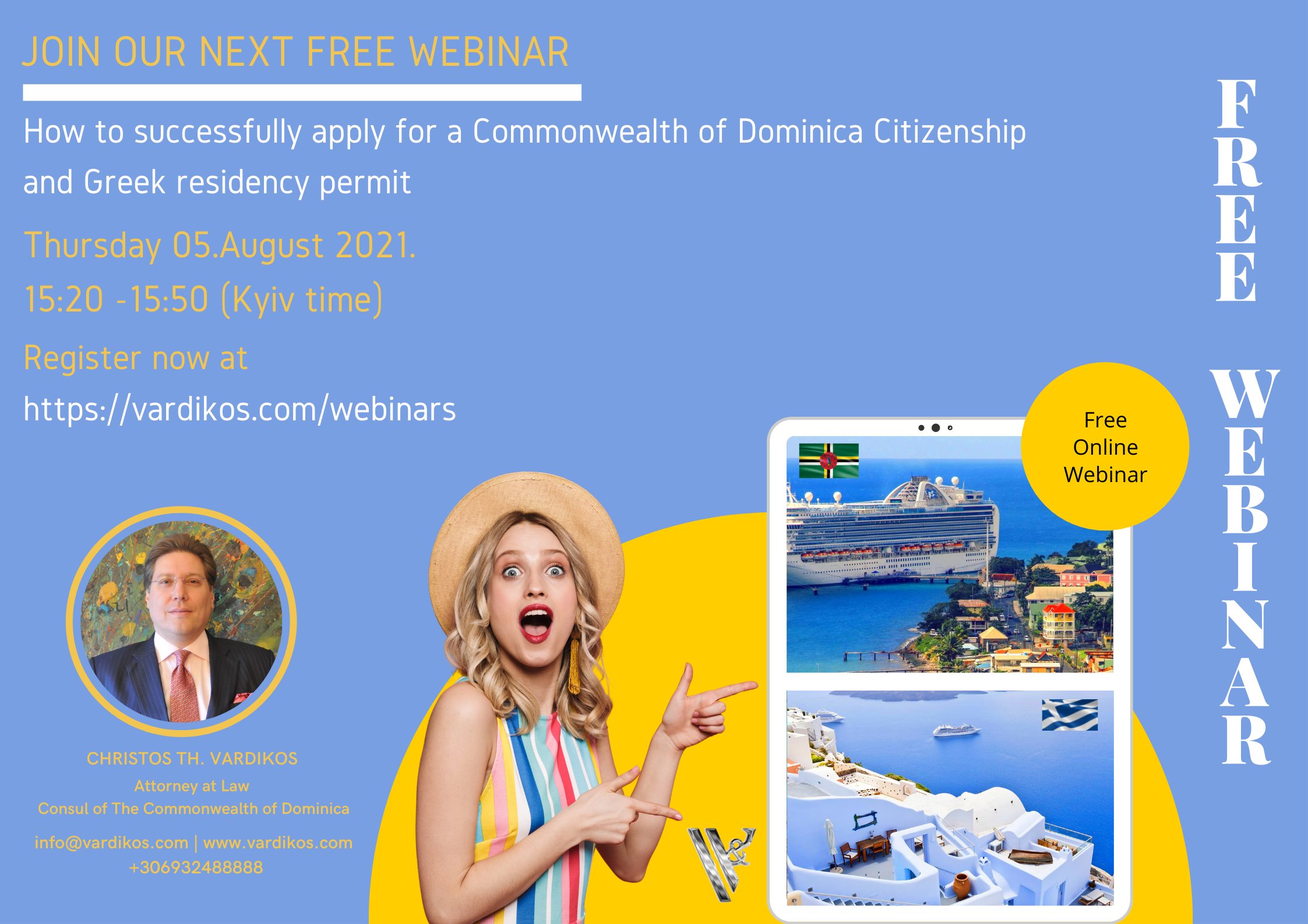 Webinar 18.12.2020 - How to successfully apply for a Commonwealth of Dominica Citizenship and Greek Residency Permit