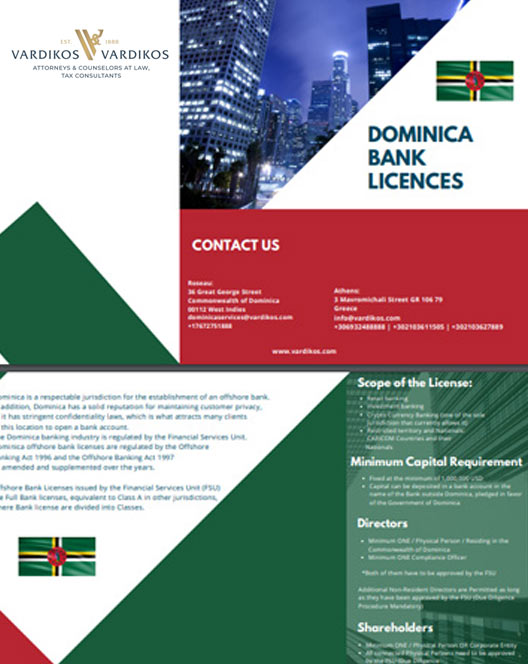 Dominica Offshore Bank Licenses Requirements
